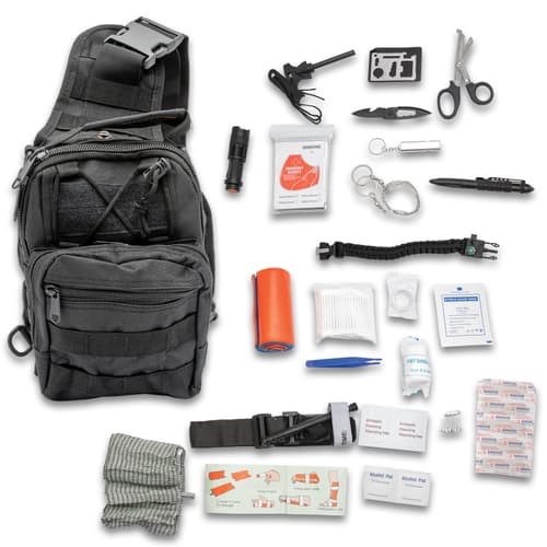 Trailmaster Ready Kit in black color and its contents.